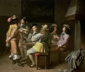 Ein Wachraum-Interieur